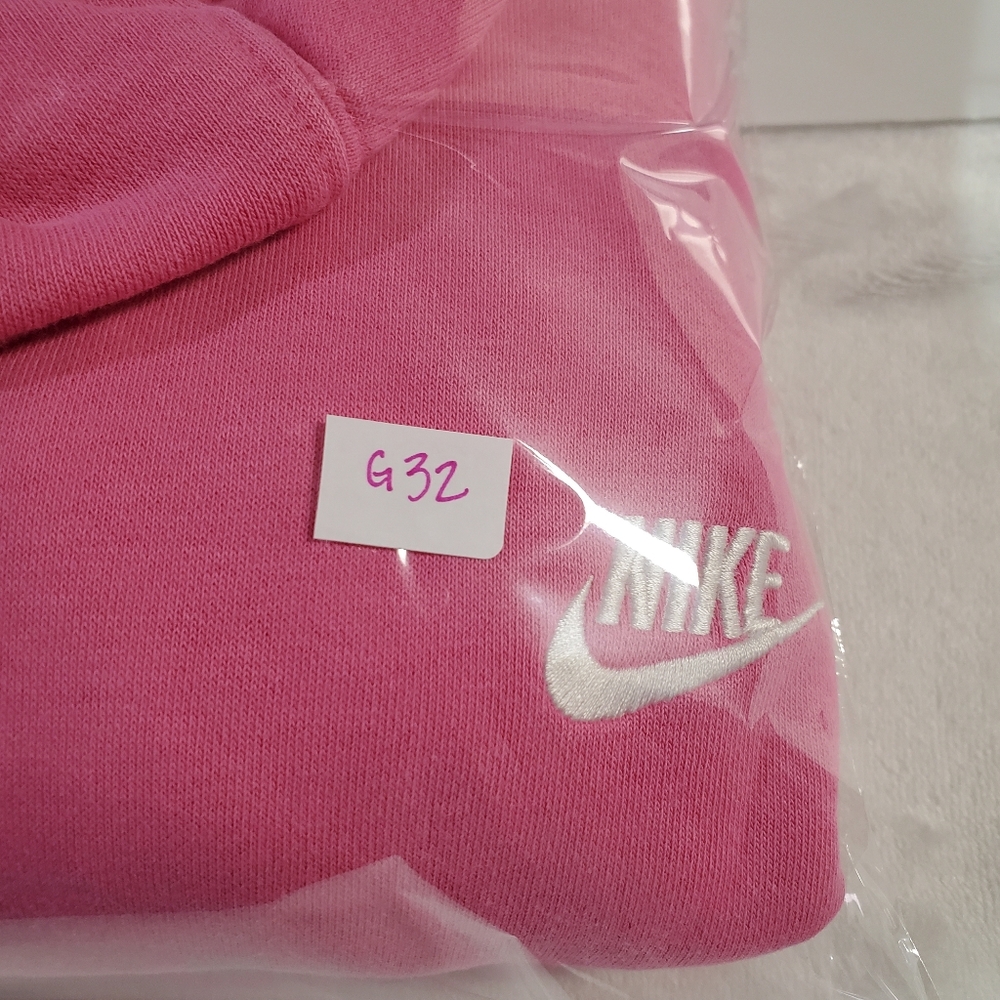 Nike Pink Hoodie with Small Swoosh Logo - Picture 8 of 8